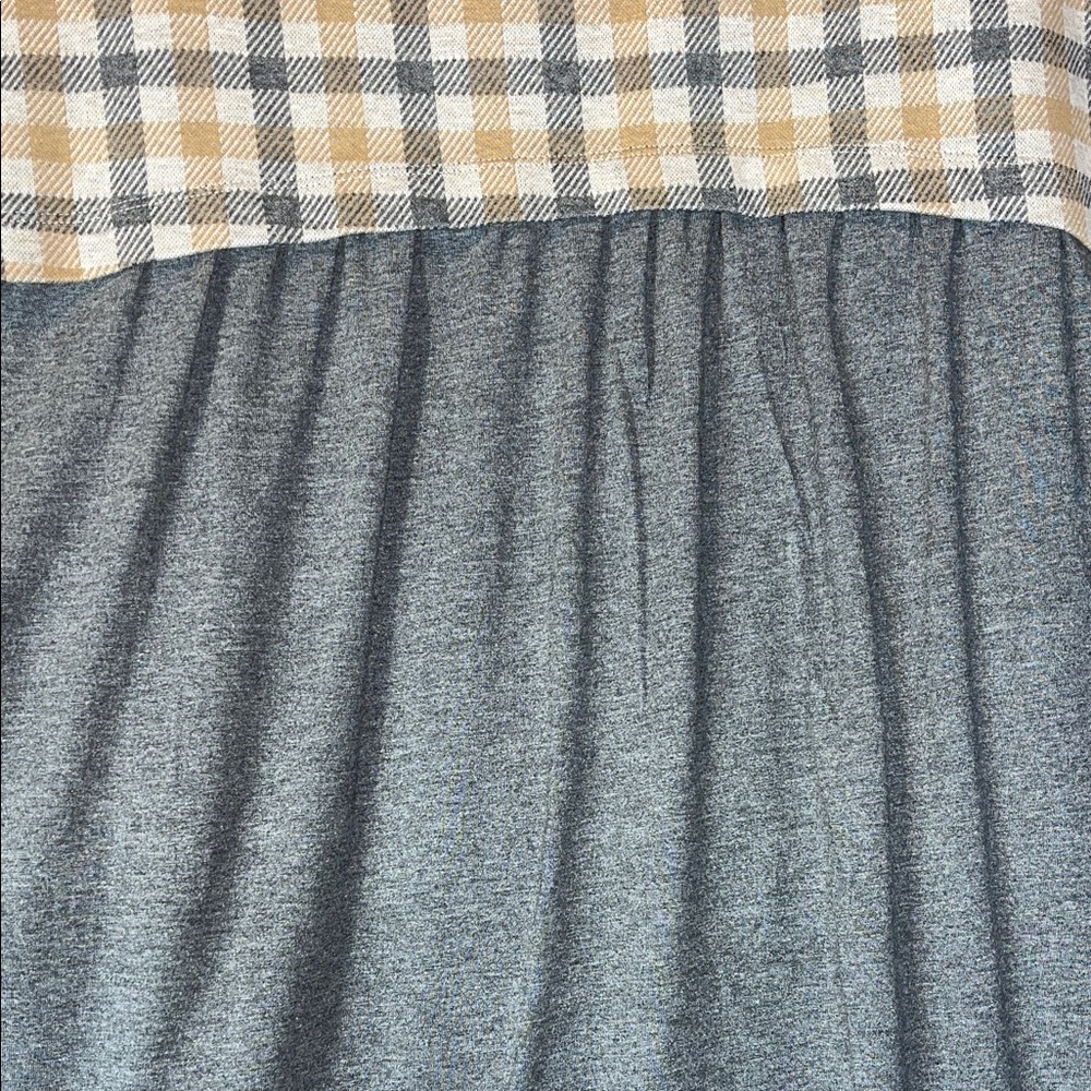 J. Jill Plaid Short Sleeve Dress multi media Sz 2X - Picture 8 of 10